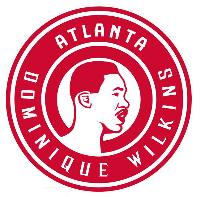 Atlanta Hawks Dominique Wilkins Logo iron on heat transfer